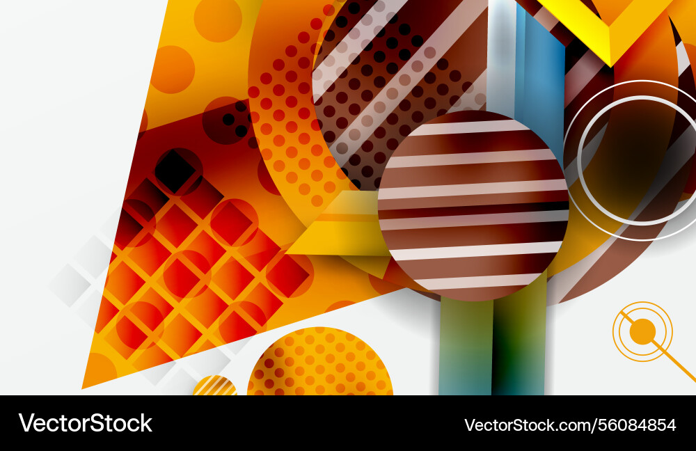 Dynamic complex geometric abstract background Dynamic complex geometric abstract background Vector Image