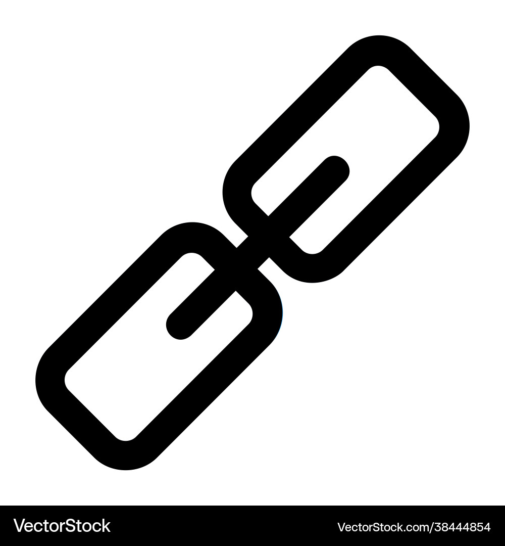 Hyperlink icon in filled line style for any Hyperlink icon in filled line style for any vector image