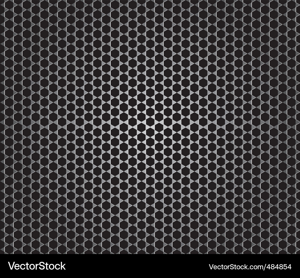 Metallic Hexagon Pattern vector image