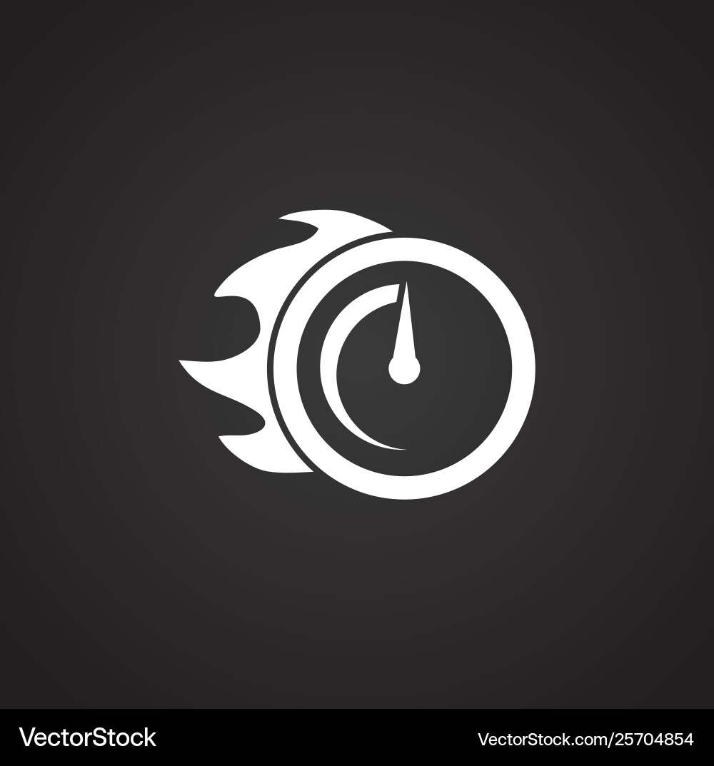 Performance icon on background for graphic and web Vector Image