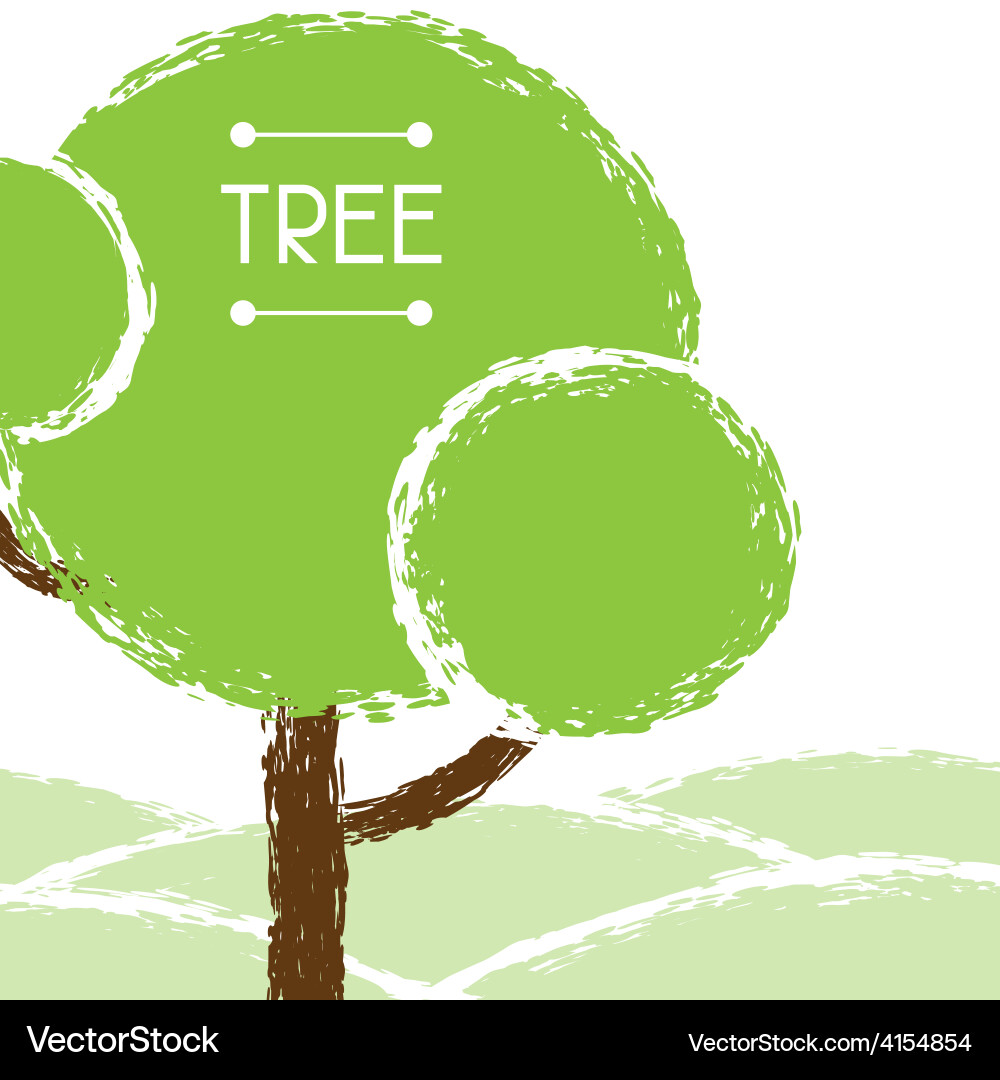 Rustic Tree Background vector image