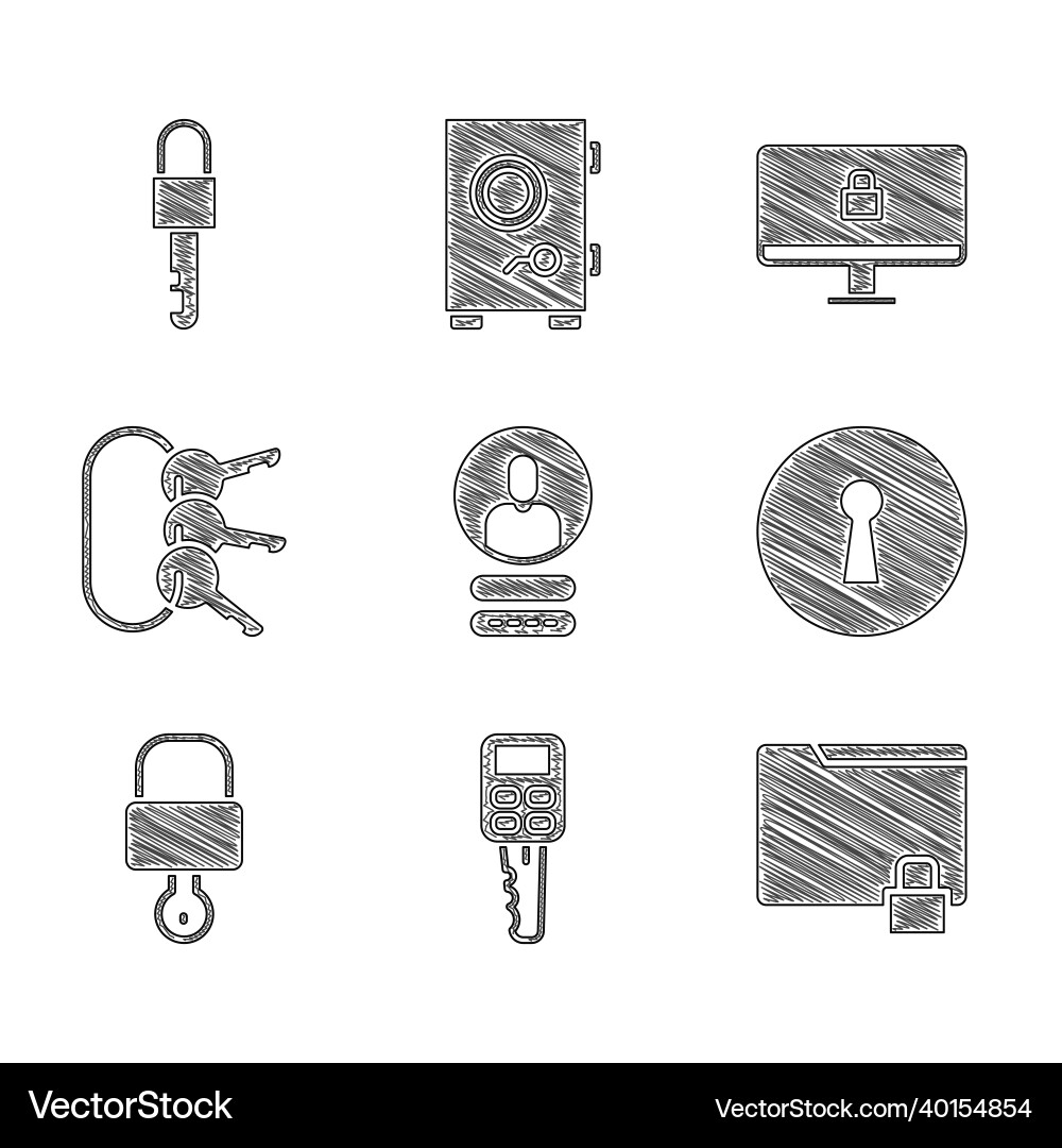 Set create account screen car key with remote Set create account screen car key with remote vector image