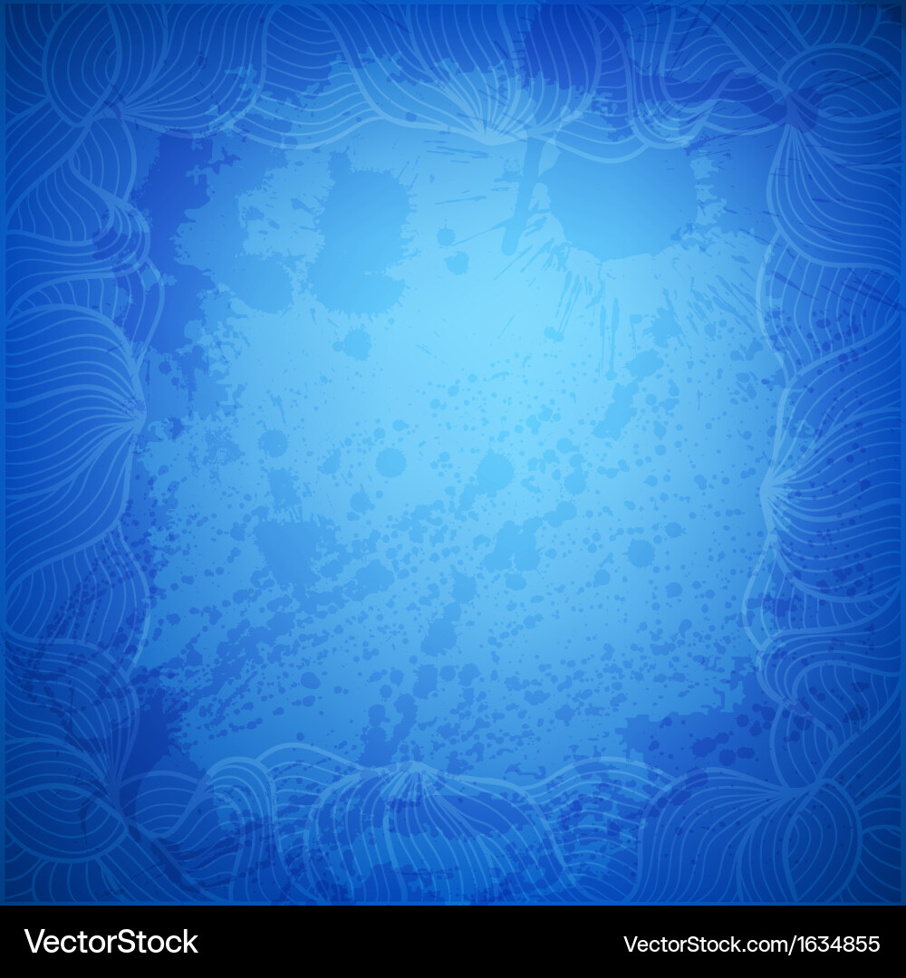 Abstract background with hand drawn frame Vector Image