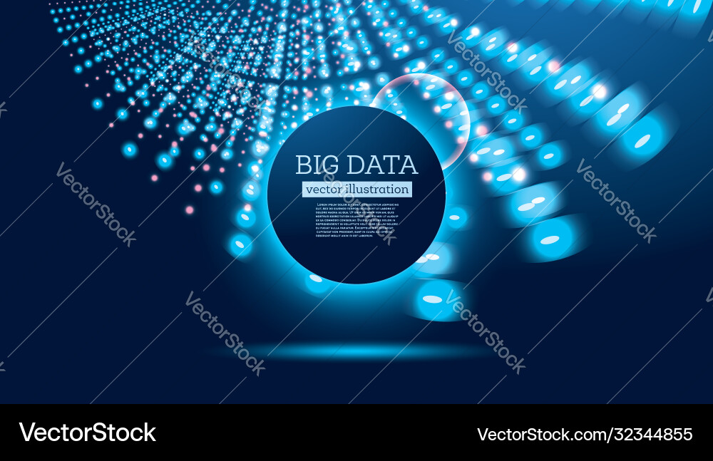 Big data futuristic science background with copy Big data futuristic science background with copy vector image