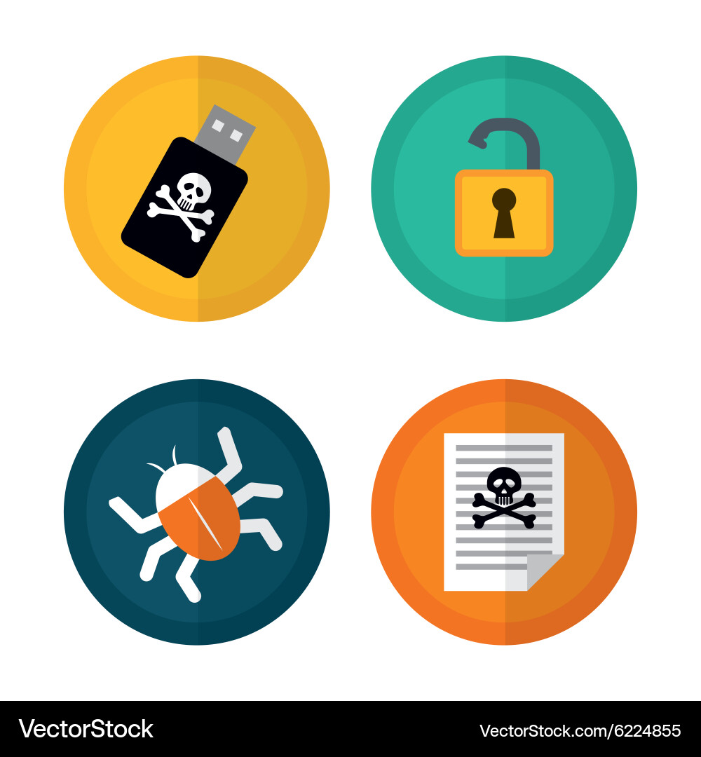 Digital fraud and hacking design Vector Image