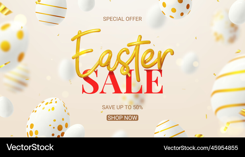 Easter Sale Celebration vector image