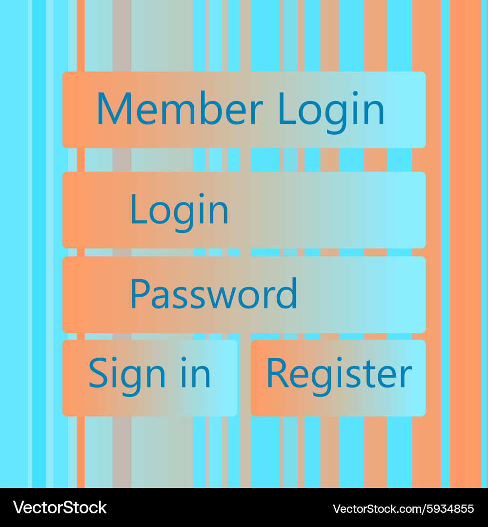 Mobile universal ui kit form interface vector image