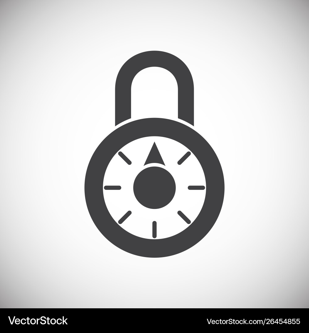 Smart lock icon on background for graphic and web Smart lock icon on background for graphic and web vector image