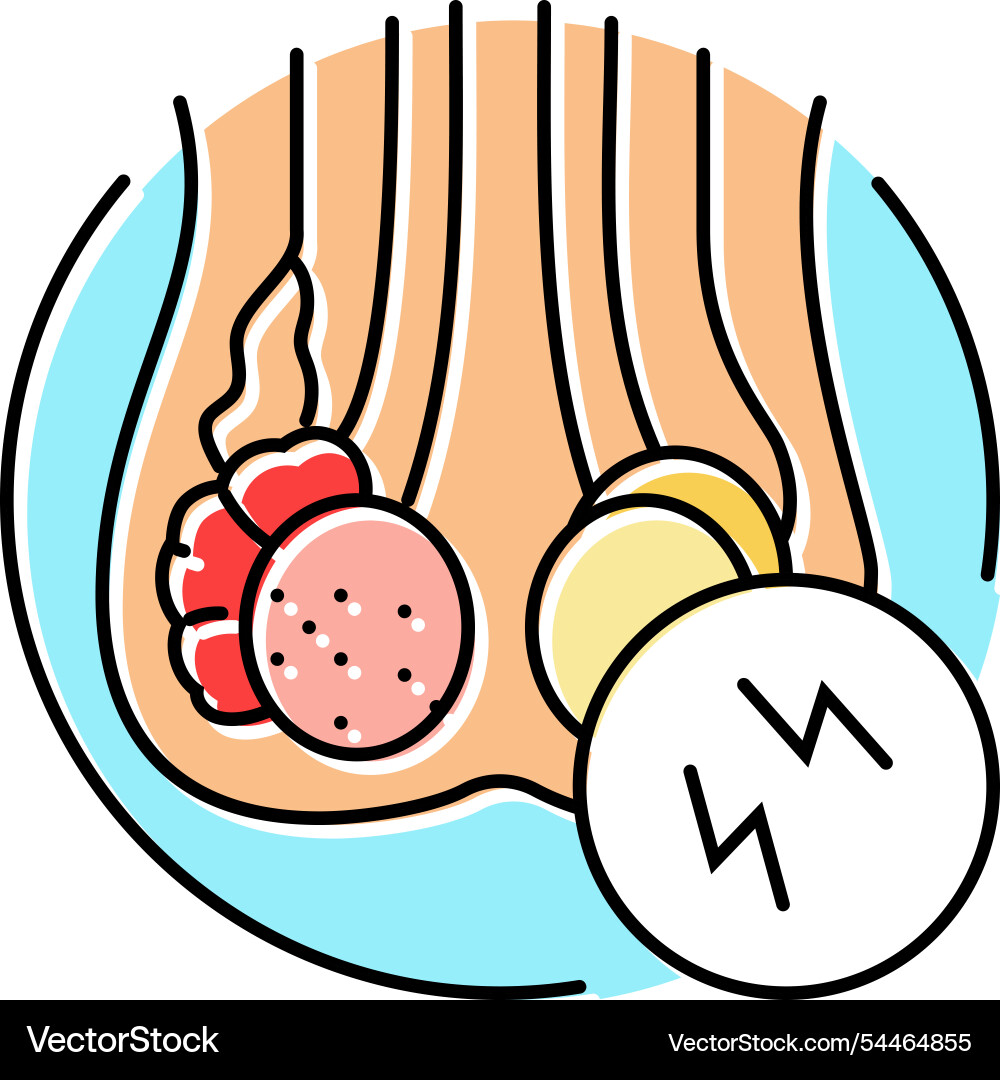 Urodynamic testing urology color icon vector image