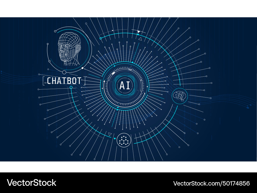 Abstract Data Flow Interface vector image