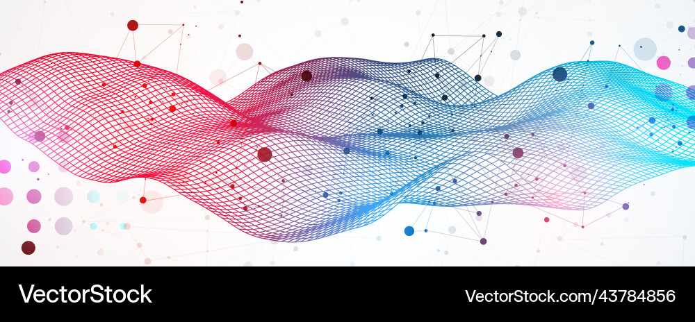 Abstract wave is made in a frame style Abstract wave is made in a frame style vector image