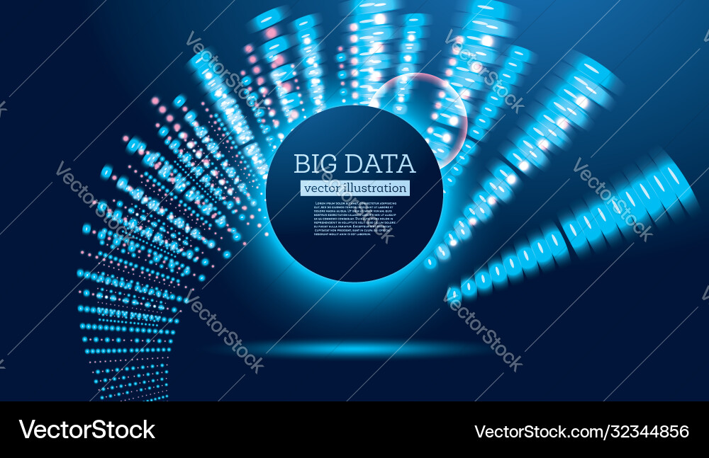 Big data futuristic science background with copy Big data futuristic science background with copy vector image