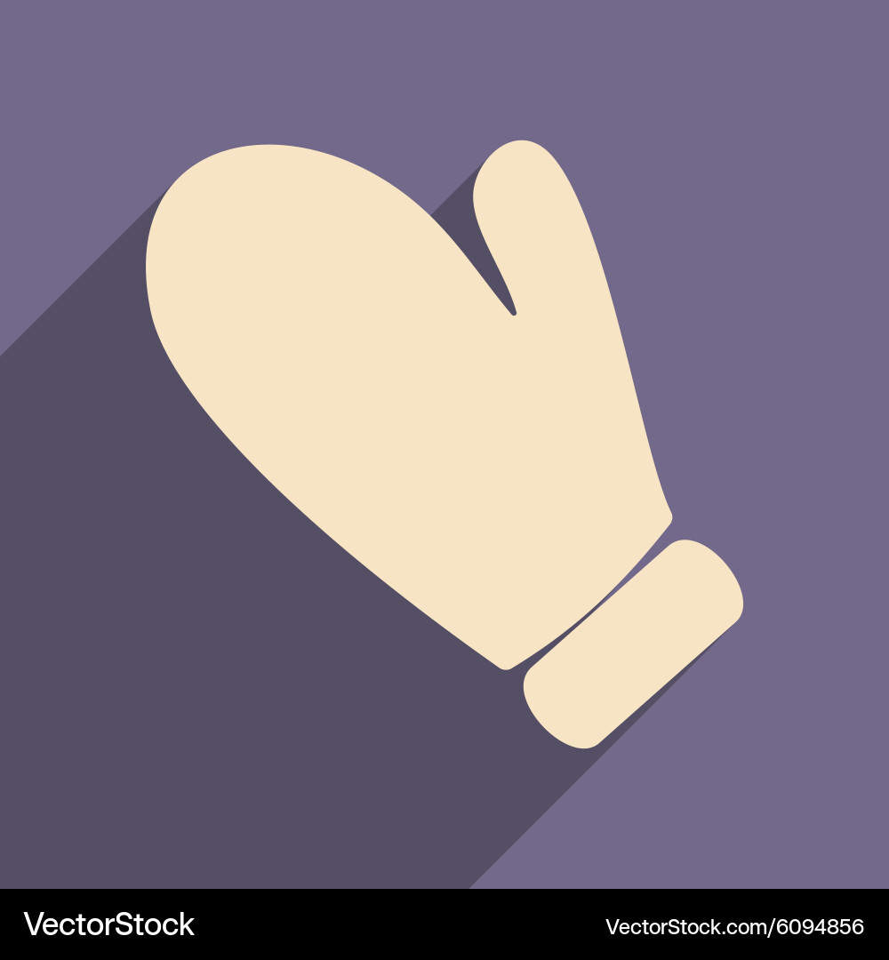 Flat with shadow icon and mobile application vector image