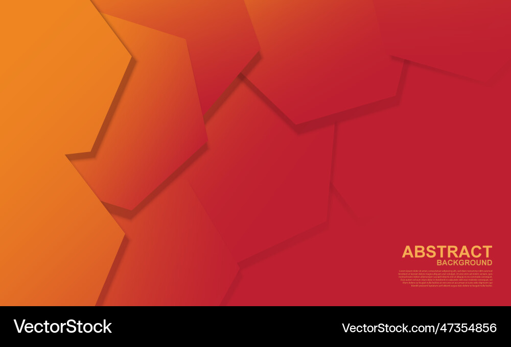 Gradient yellow and red hexagonal overlapping Gradient yellow and red hexagonal overlapping vector image