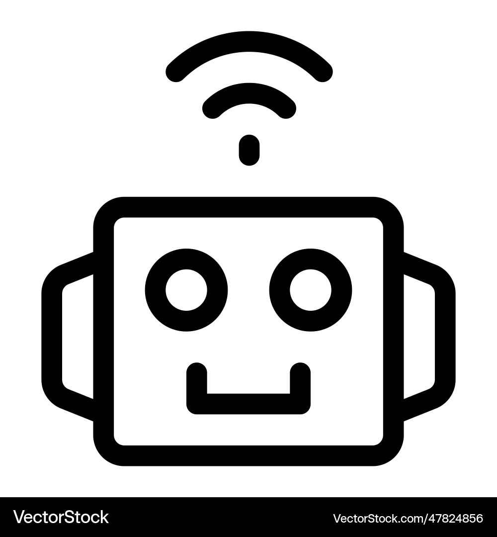 Robotic operation using wireless network vector image
