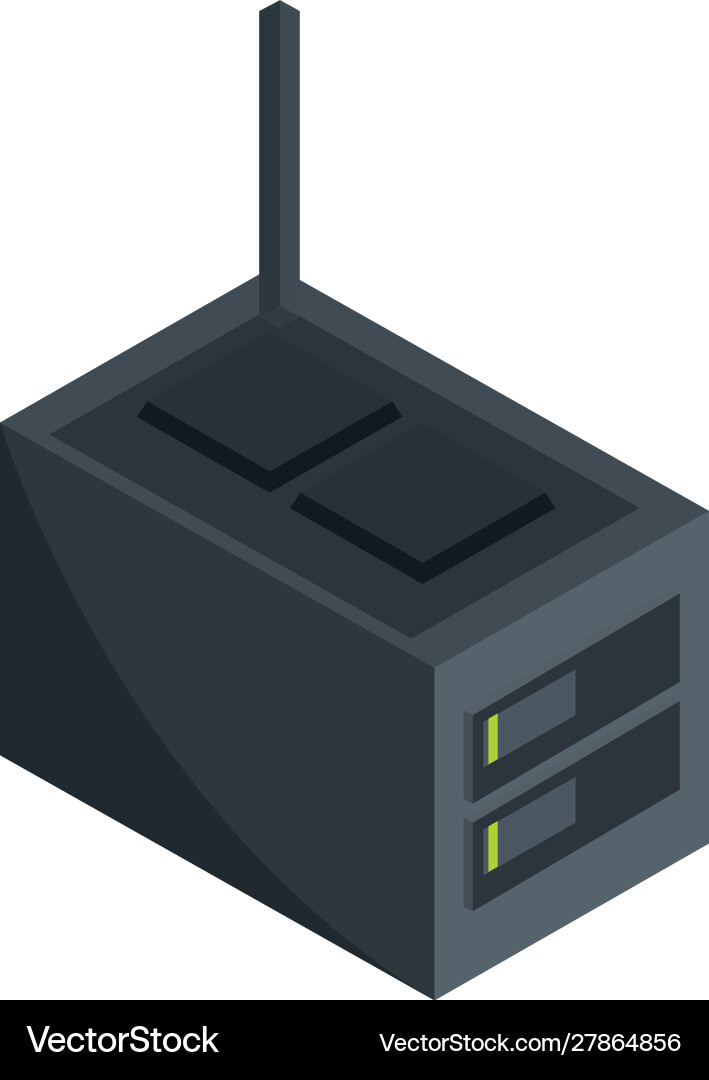 Router signal technology hardware device computer vector image