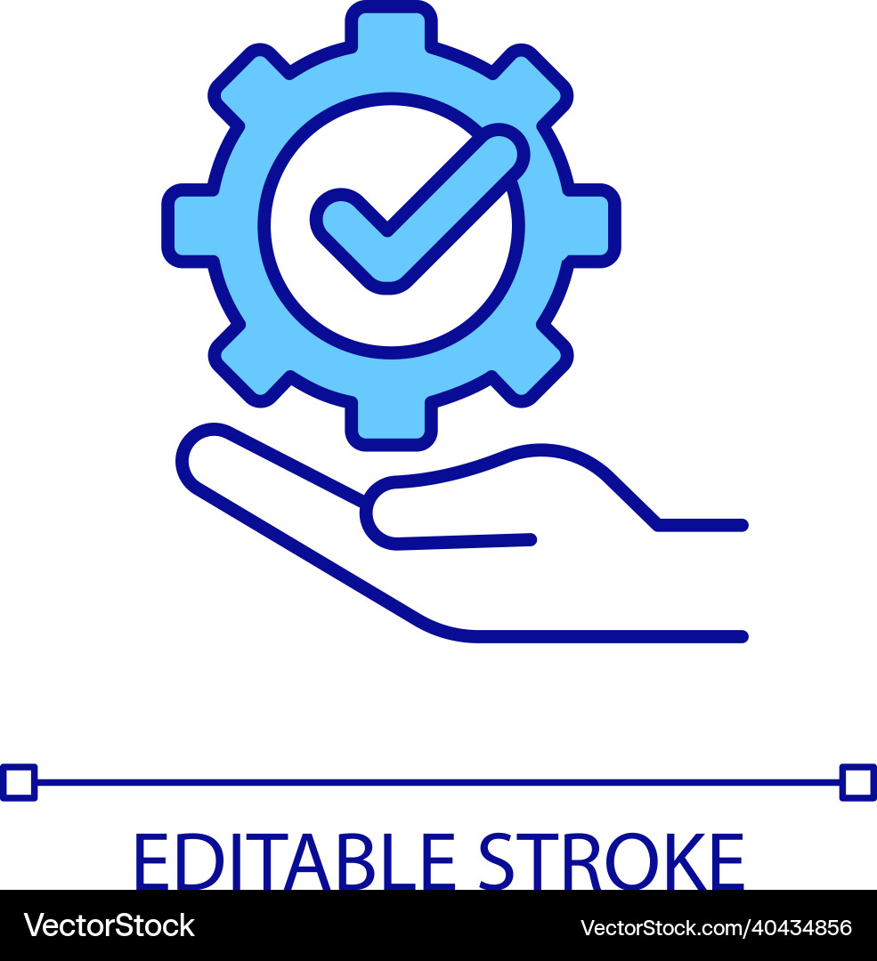 System check rgb color icon System check rgb color icon Vector Image