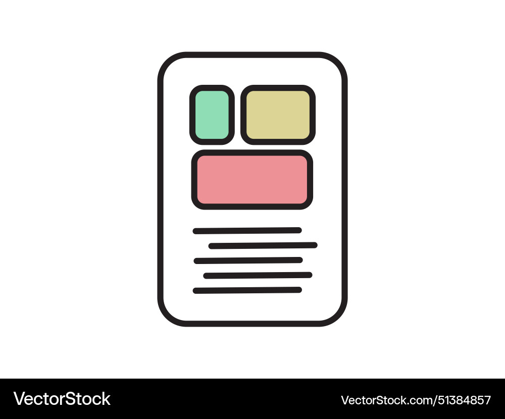 A icon depicting documents suitable for web vector image