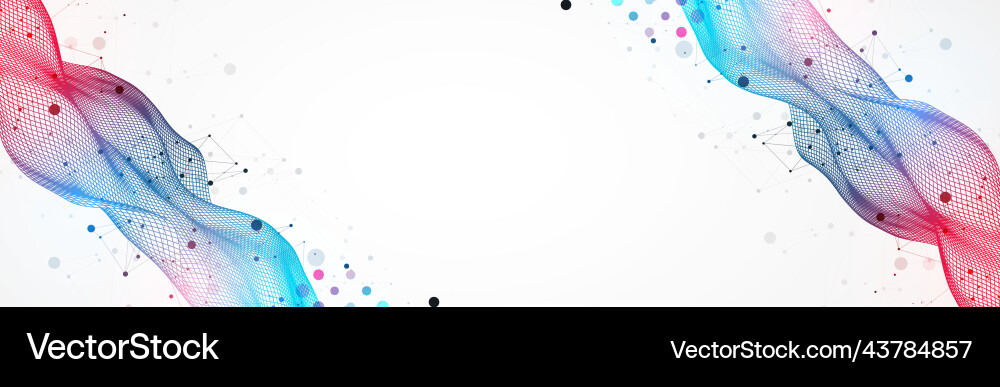 Abstract wave is made in a frame style Abstract wave is made in a frame style vector image