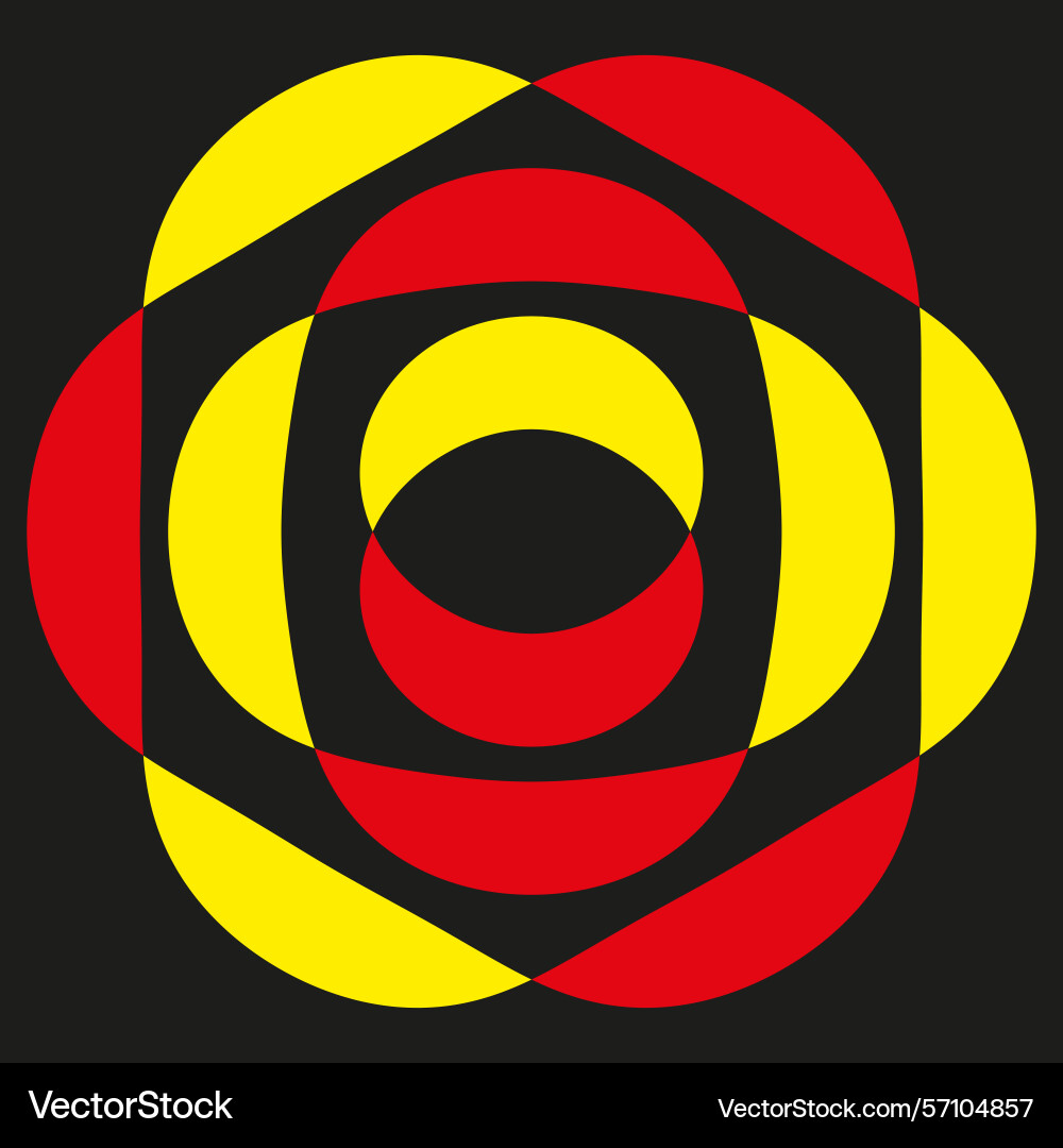 Concentric circles pattern layered ring design Concentric circles pattern layered ring design Vector Image