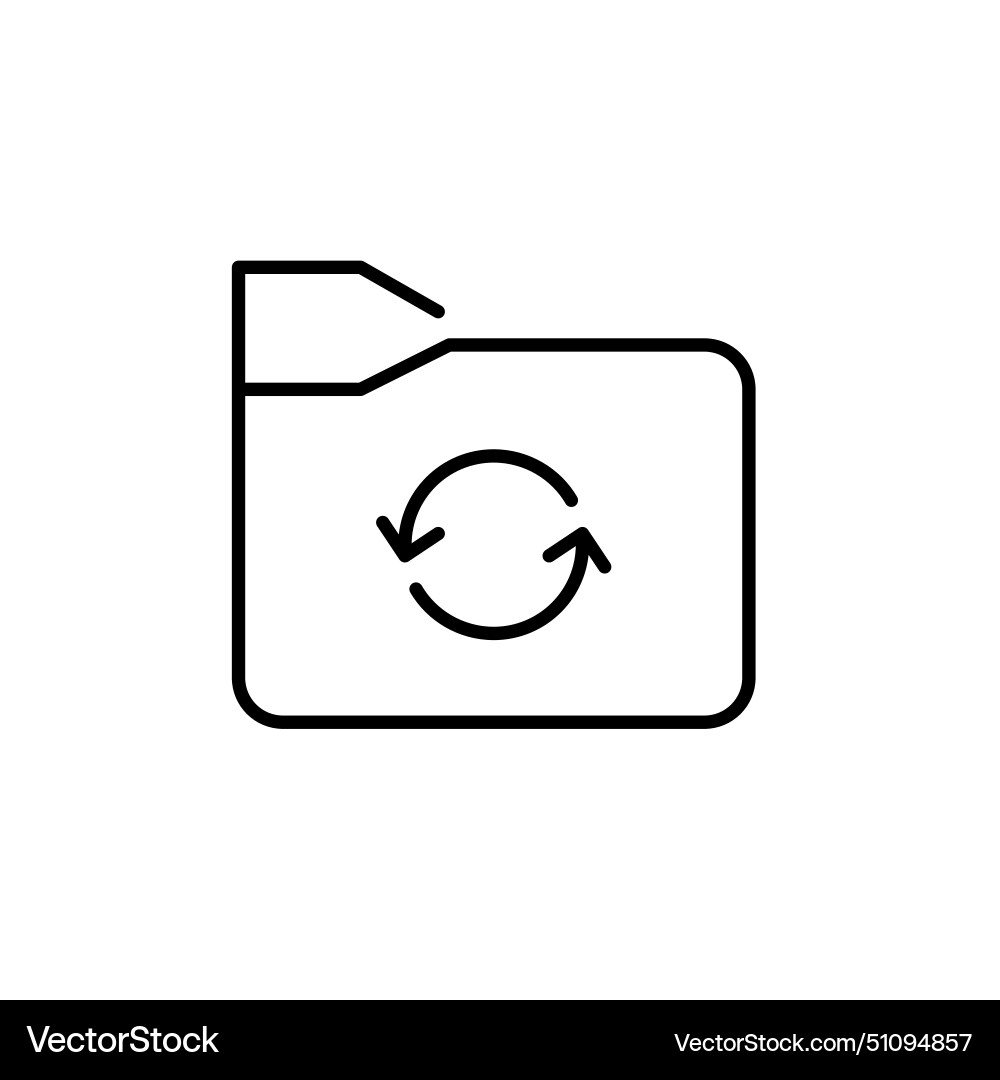 File folder and renew arrows seamless data File folder and renew arrows seamless data vector image