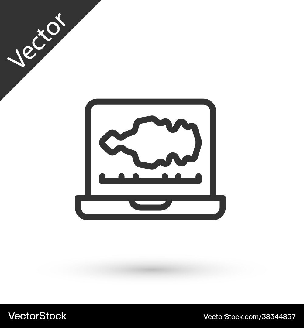 Grey line sound or audio recorder editor Grey line sound or audio recorder editor Vector Image