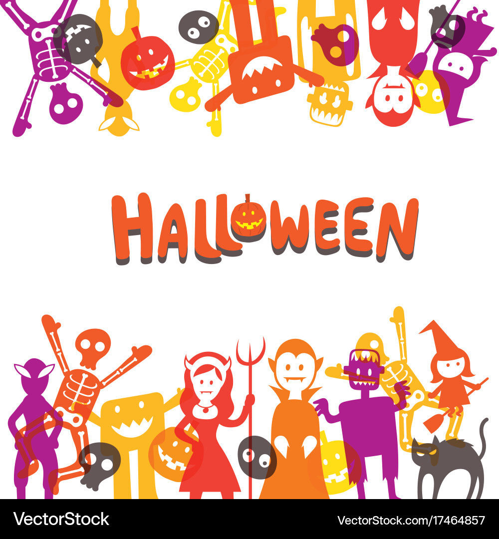 Halloween Monster Crew Vector Image