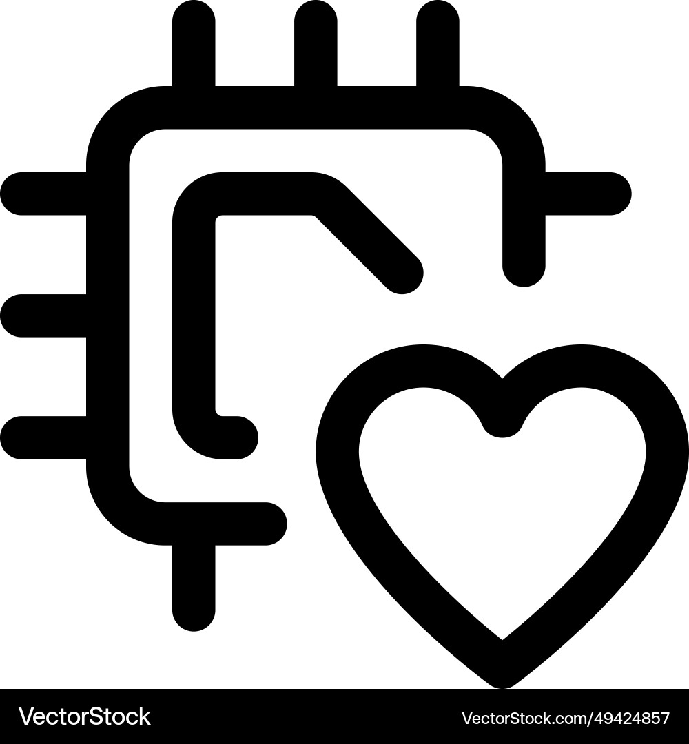 Popular microchip with extensive usage vector image
