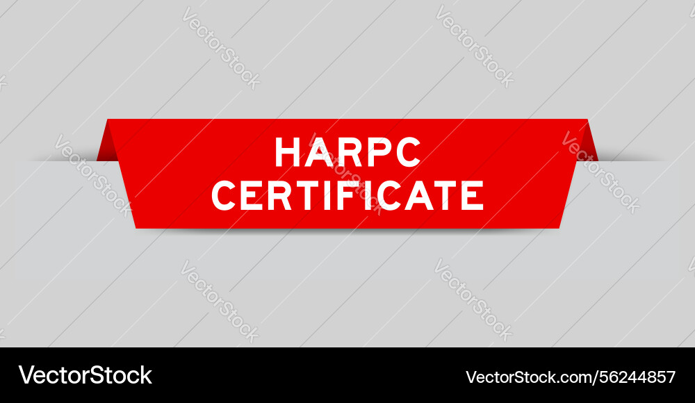Red color inserted label with word harpc hazard Red color inserted label with word harpc hazard Vector Image