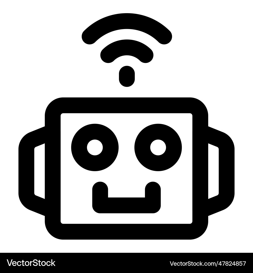 Robotic operation using wireless network vector image