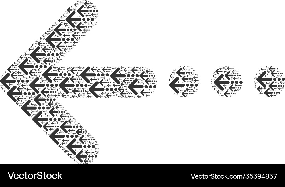 Send left recursive mosaic itself items Send left recursive mosaic itself items vector image