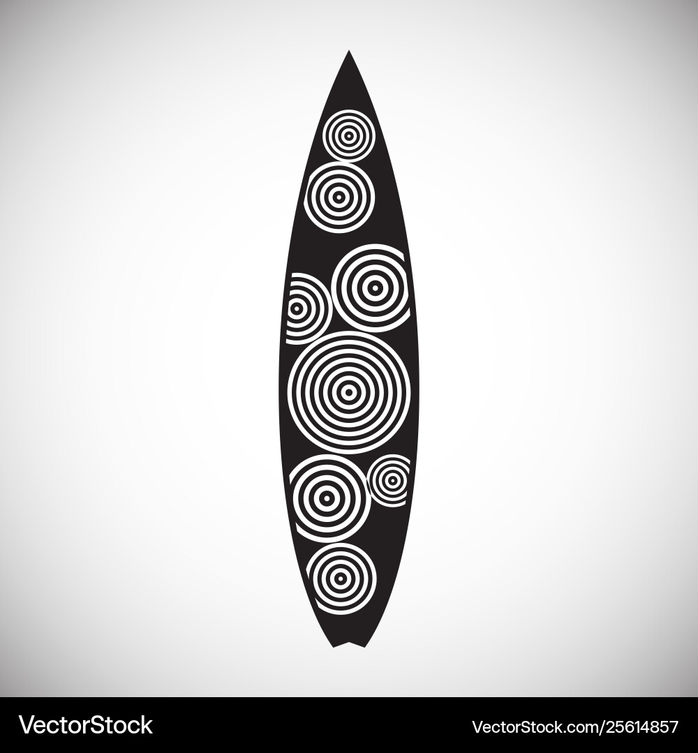 Surfboard icons on background for graphic and web Surfboard icons on background for graphic and web vector image