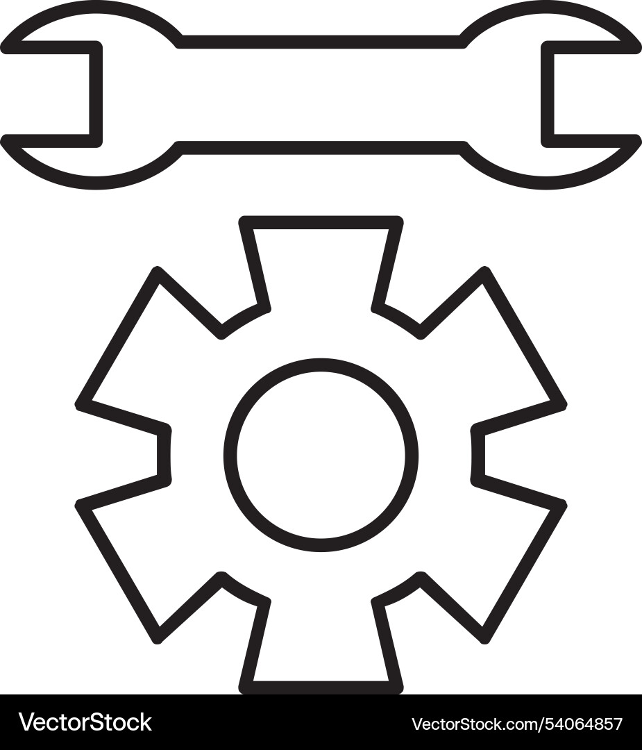Technical support line icon design Vector Image