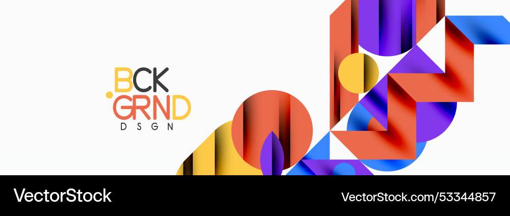 Trendy triangles lines round elements and circles Vector Image
