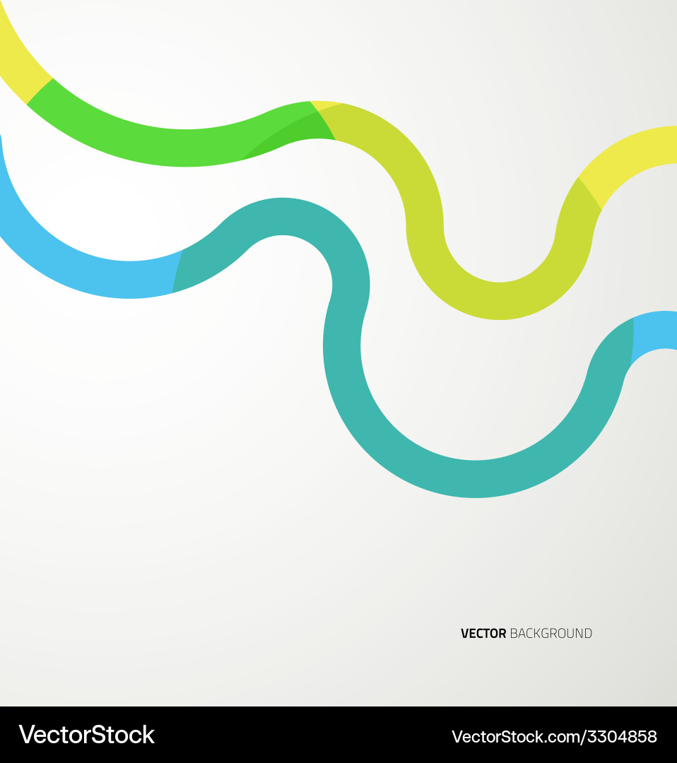 Background with abstract waves vector image
