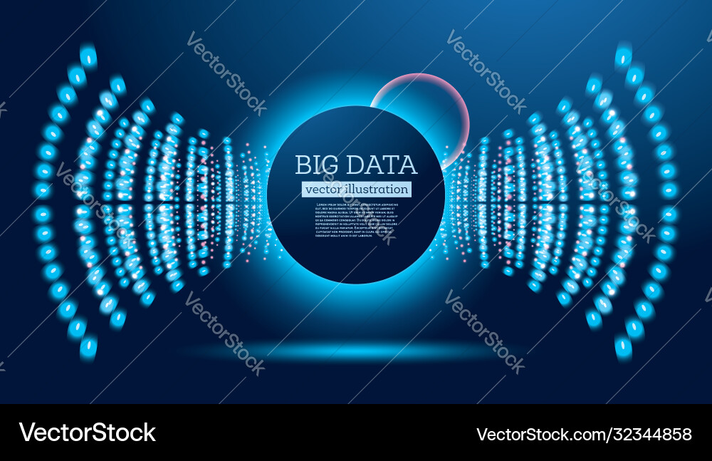 Big data futuristic science background with copy Big data futuristic science background with copy vector image