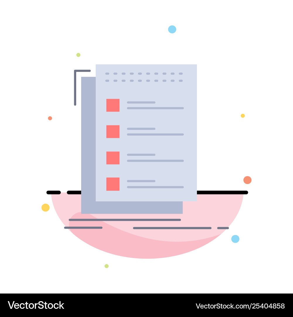 Checklist Icon - Task List vector image