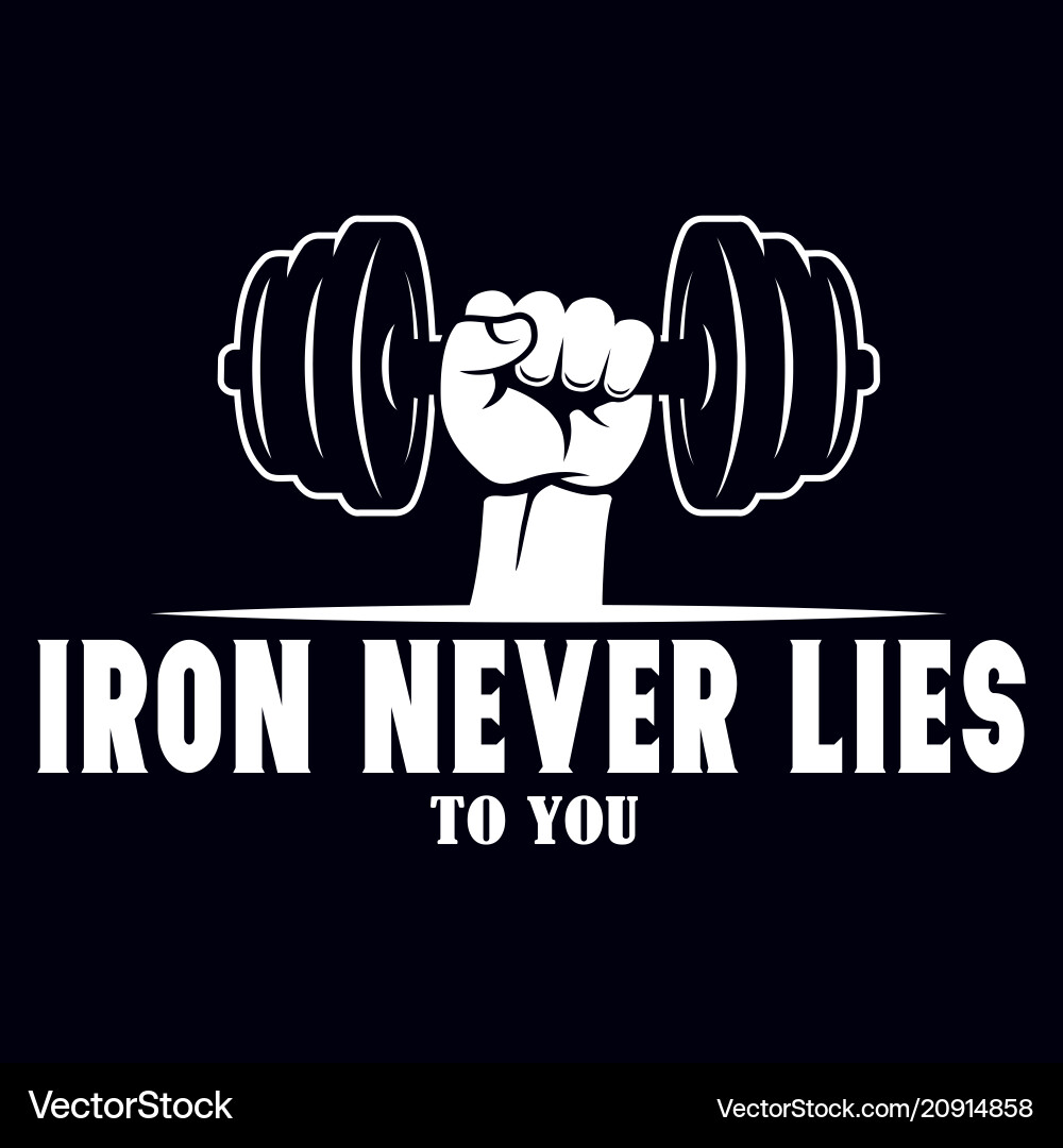 Fitness Motivation Quote Poster vector image