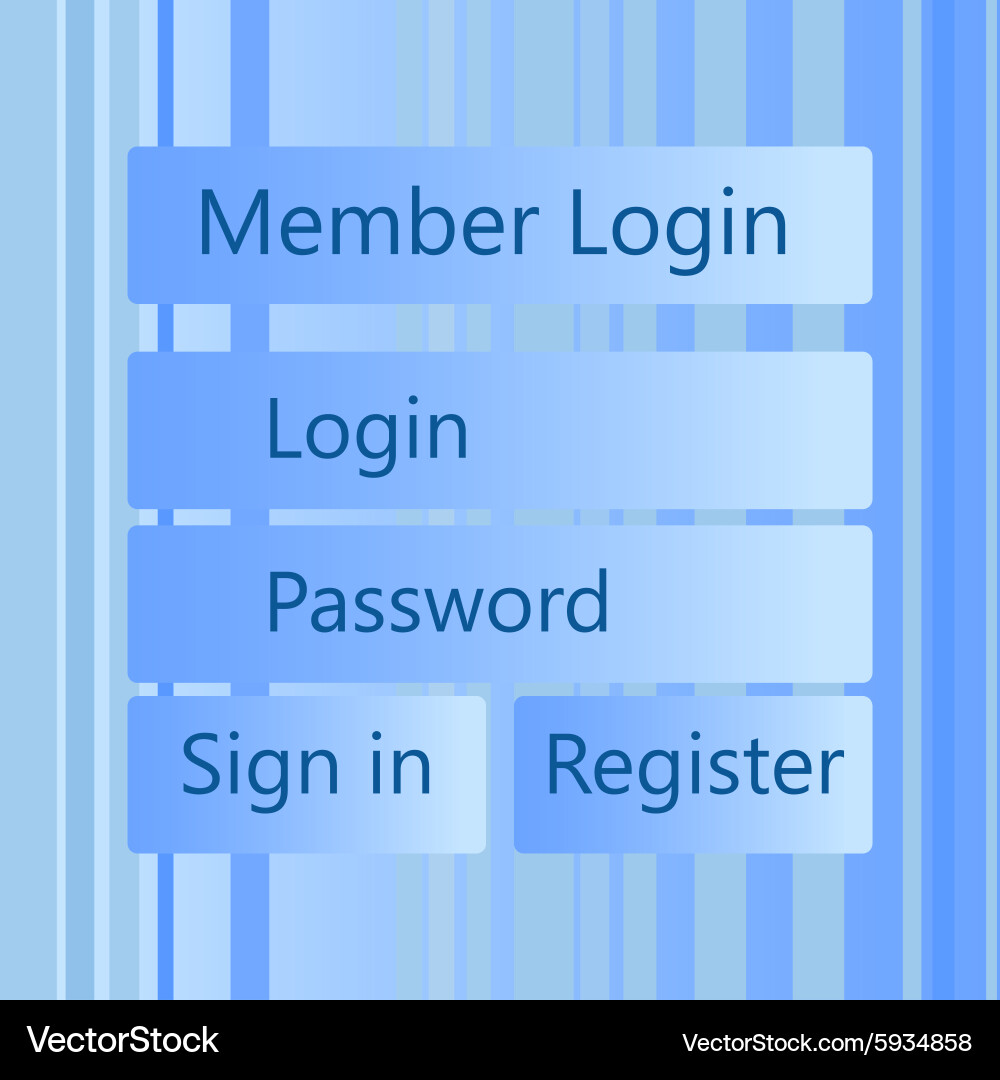Mobile universal ui kit form interface vector image