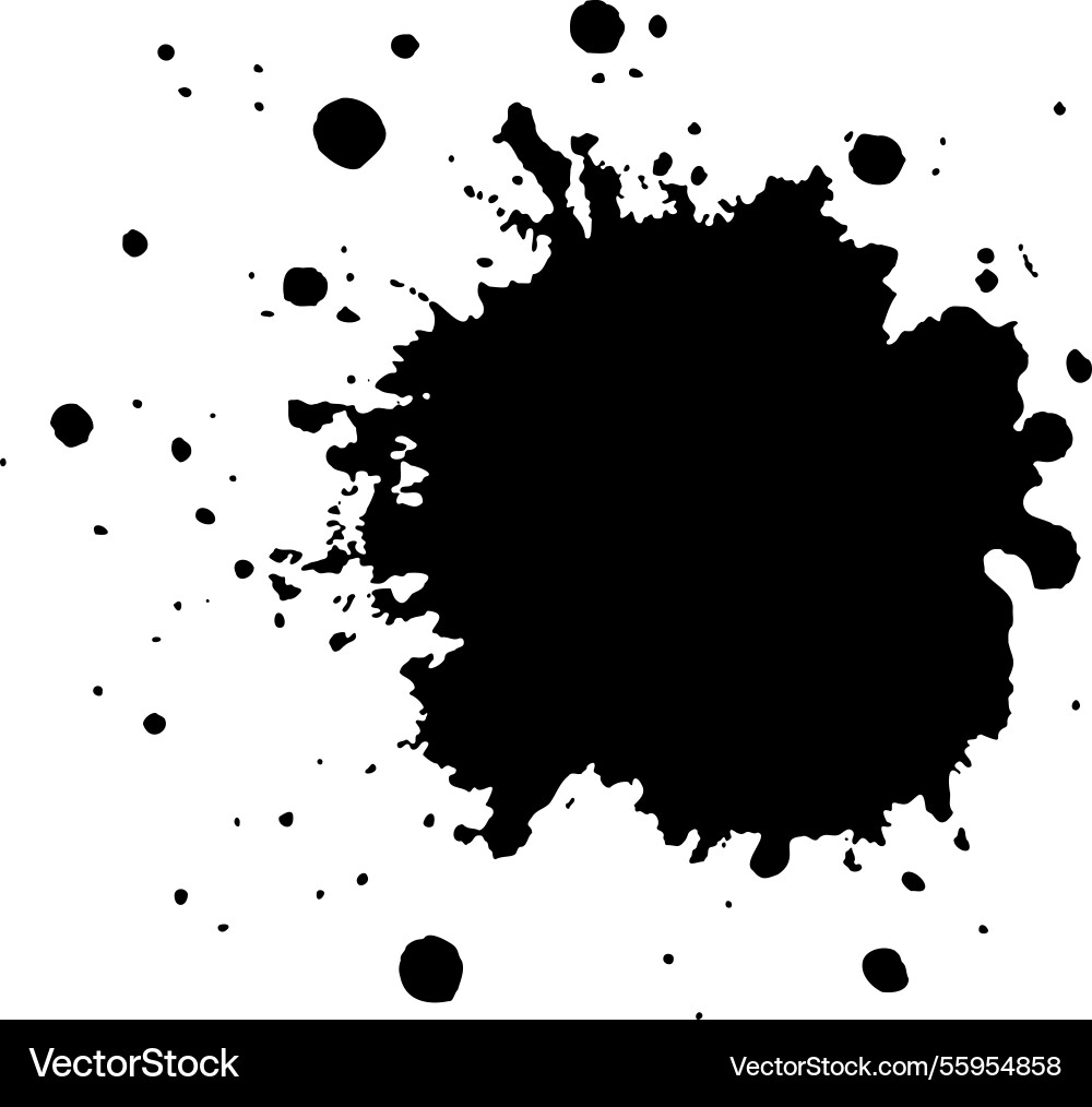 Schwarze Tintentropfen und Lackspritzer Hand gezogen Schwarze Tintentropfen und Lackspritzer Hand gezogen vektorbild