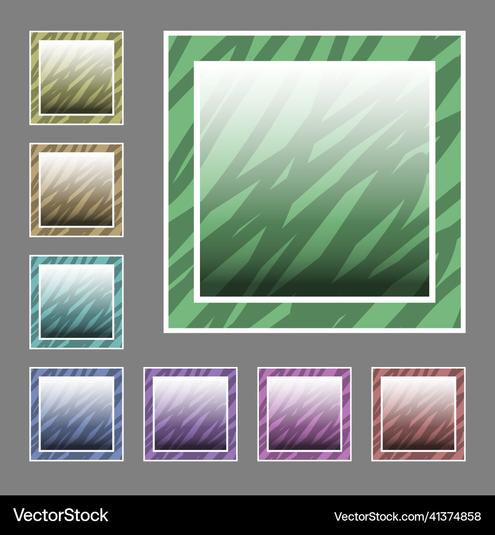 Set buttons Vector Image