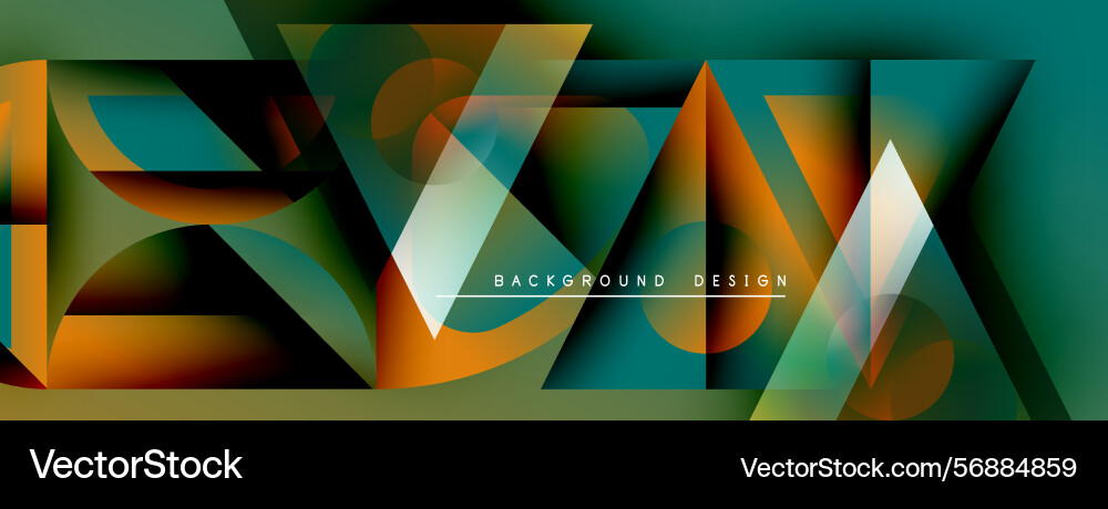 Abstract geometric shapes overlap creating Abstract geometric shapes overlap creating Vector Image