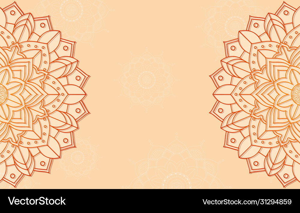 Background template with mandala pattern design Background template with mandala pattern design Vector Image