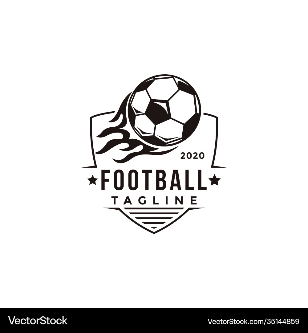 Badge football soccer sport team league logo Badge football soccer sport team league logo vector image