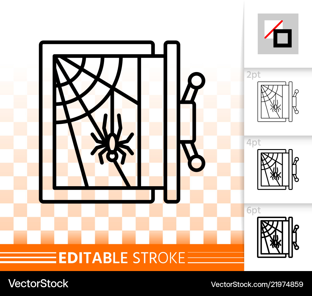 Empty safe simple black line icon Empty safe simple black line icon vector image
