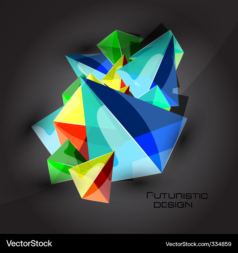 Futuristic dimensional design Vector Image