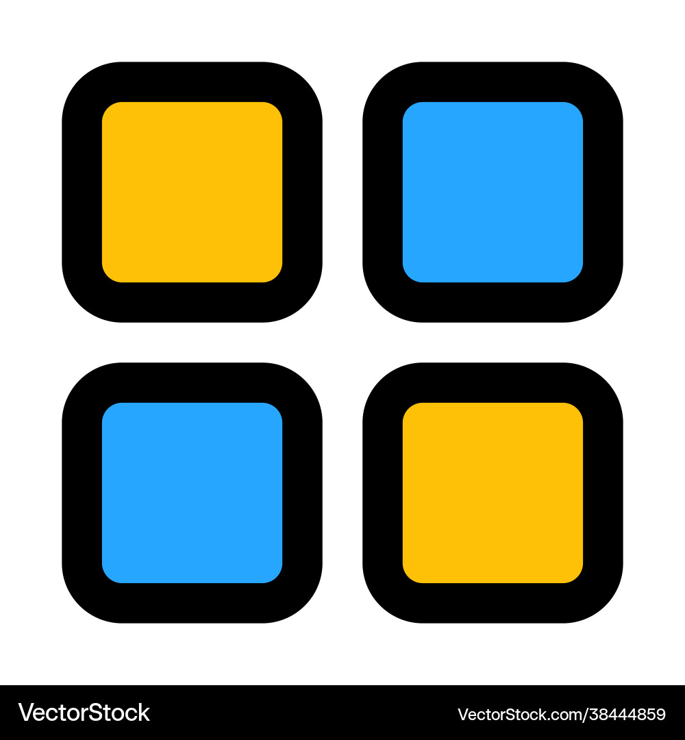 Menu icon in filled line style for any projects Menu icon in filled line style for any projects vector image