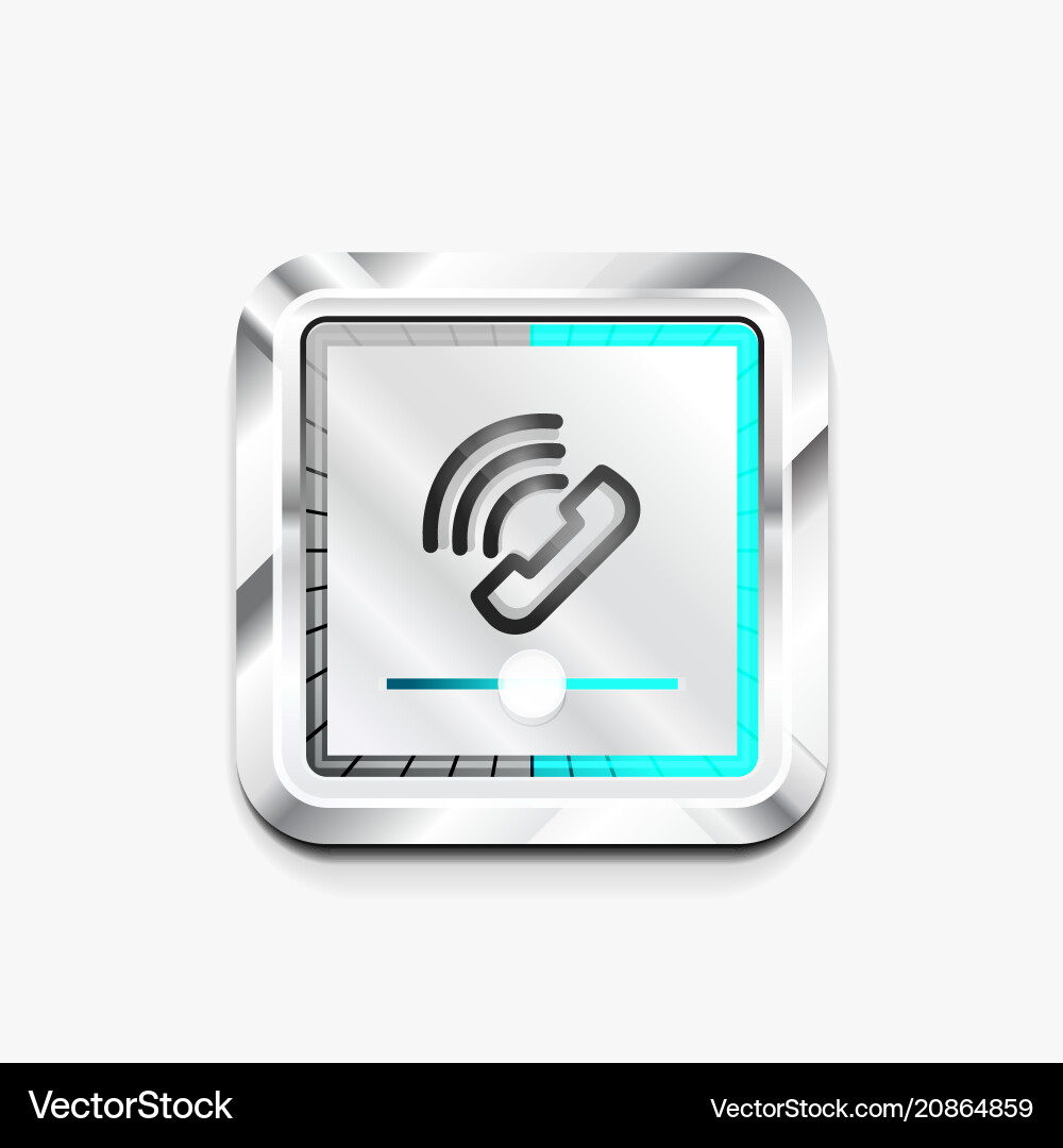 Phone button call support idea Phone button call support idea vector image