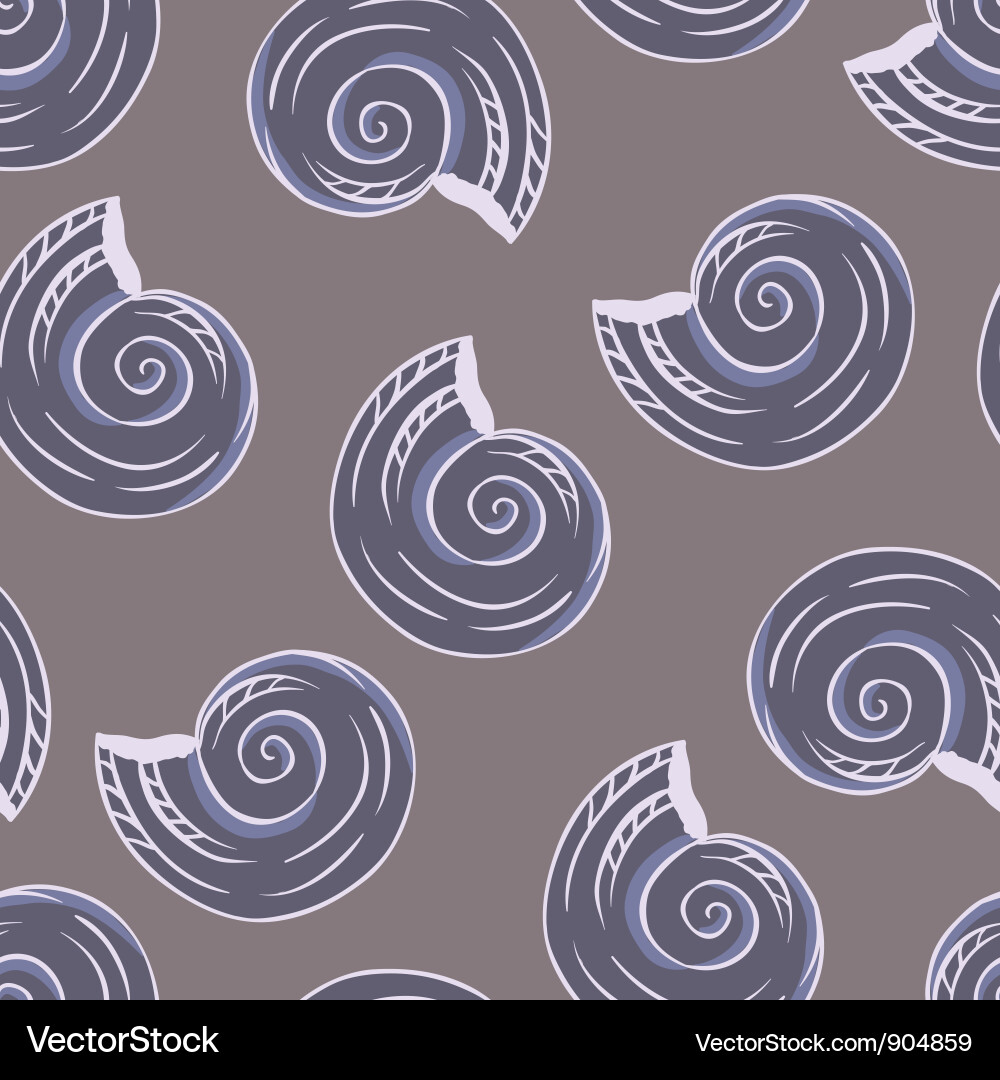 Seashell Texture - Seamless Pattern vector image