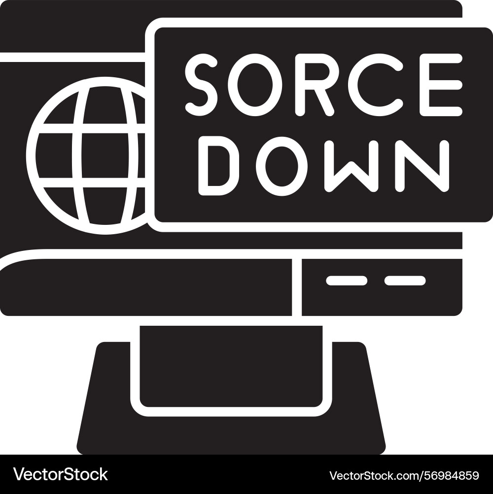 Traffic source glyph style icon design Vector Image